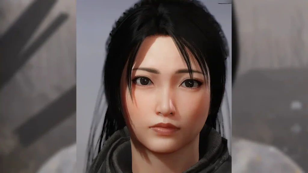 girl with black hair