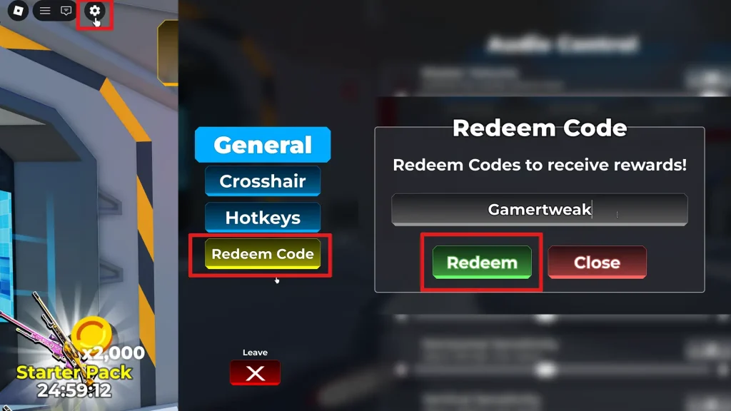 how to redeem sniper arena codes