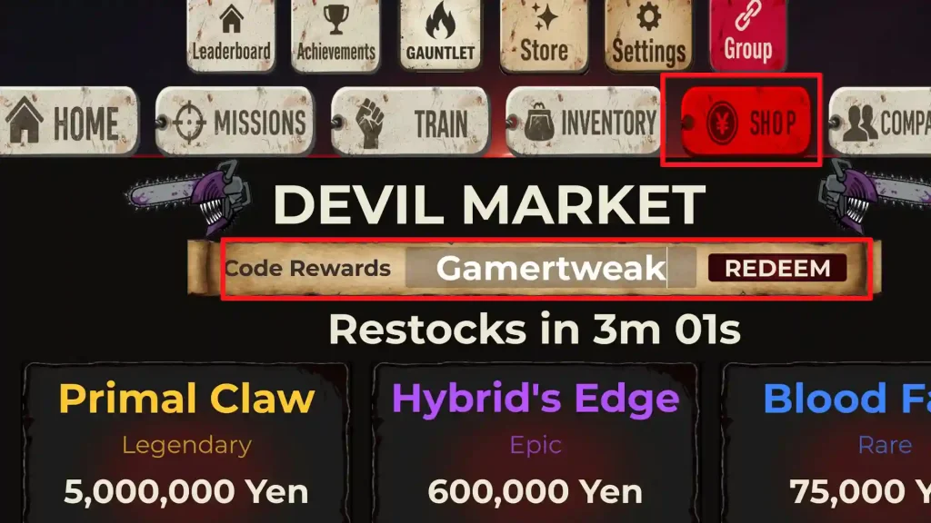 Redeem Chainsaw Man Incremental Codes