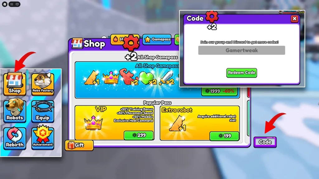 Train Robot to Fight Codes redeem