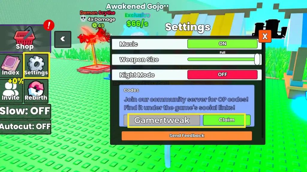 Redeem Cut Grass for Anime Characters Codes