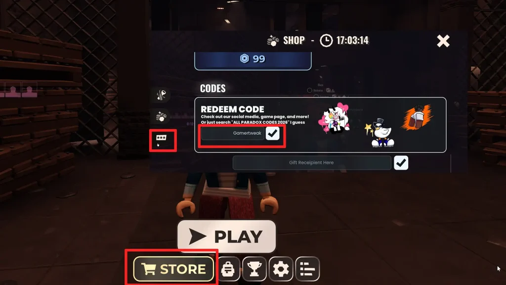 paradox codes roblox how to redeem