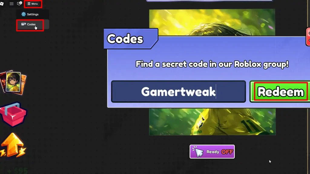 Phonk Clicker Codes Redeem steps