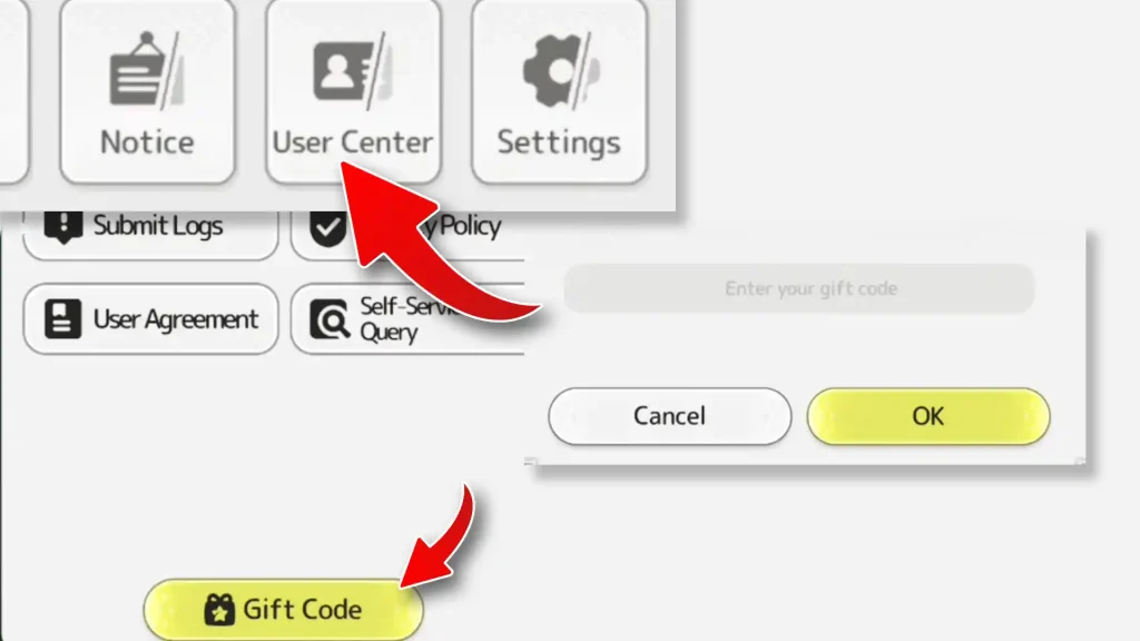 Sword x Staff Gift Codes Redeem steps