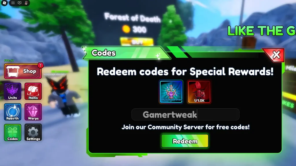 anime battle rng codes redeem