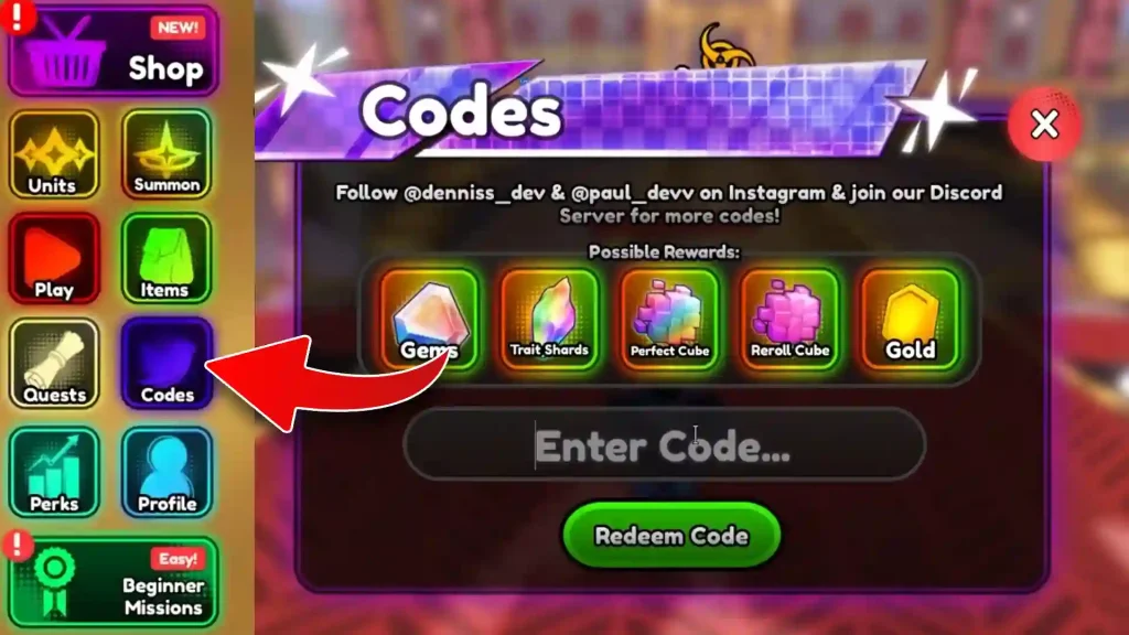 anime squadron codes redeem