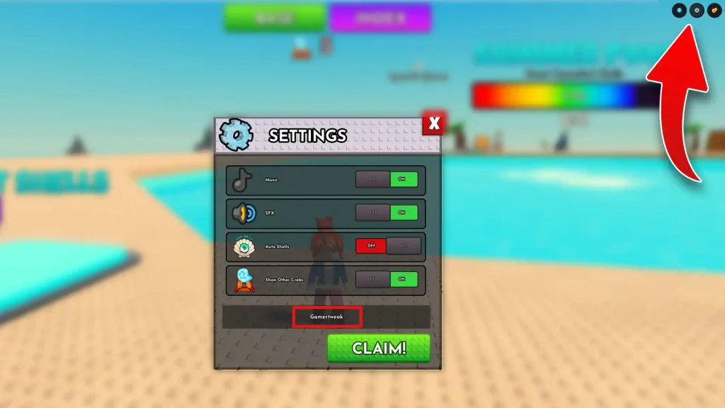 crab tycoon codes redeem steps