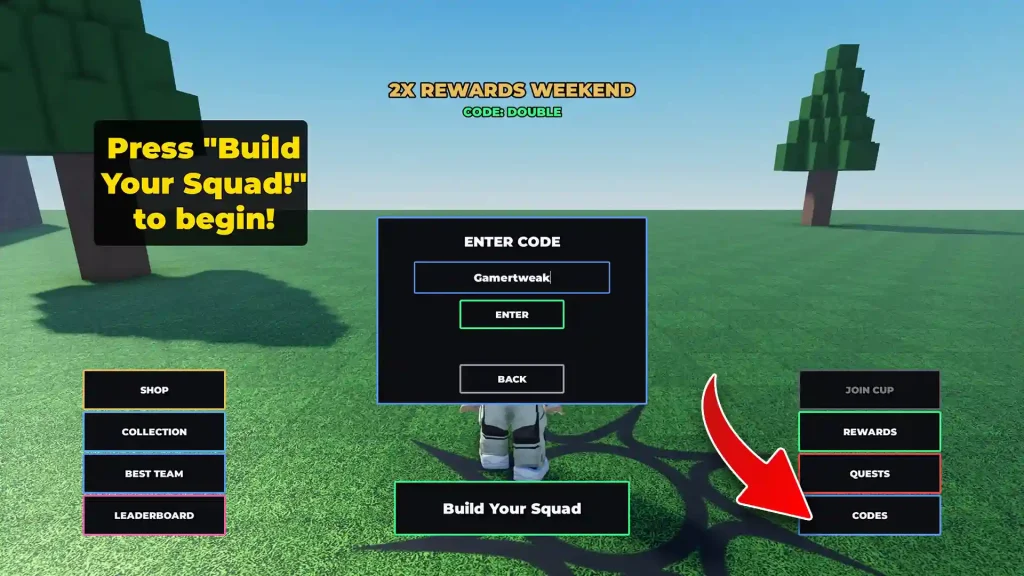 Build A Soccer Squad Codes redeem