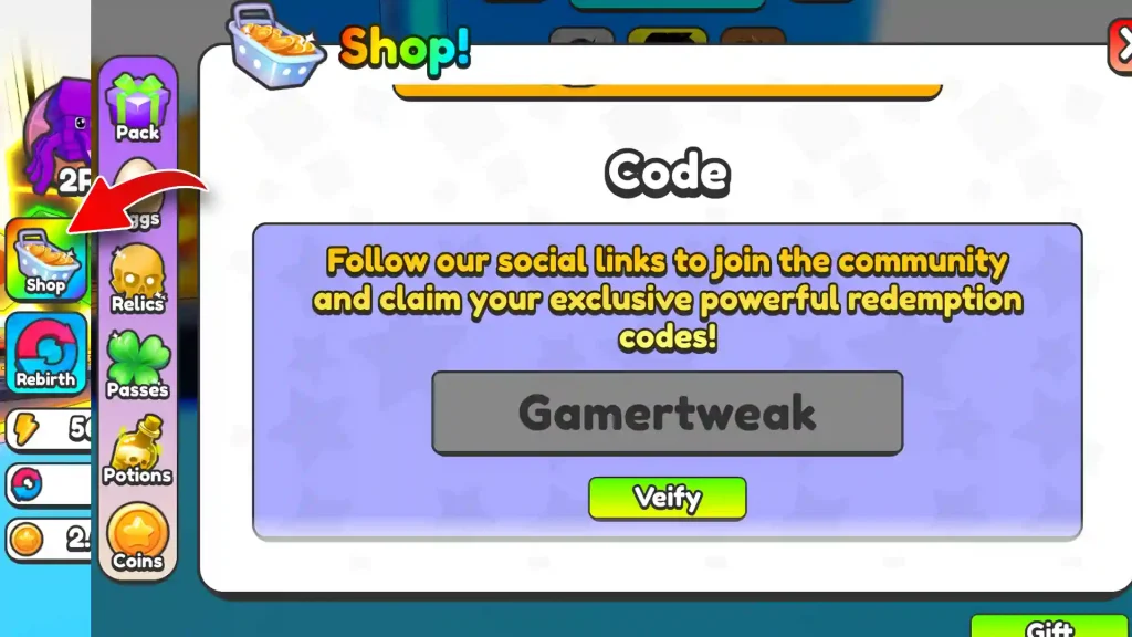 Yeet a Brainrot Codes Redeem