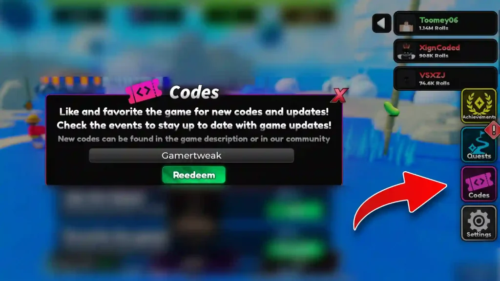 Anime RNG Defense codes redeem